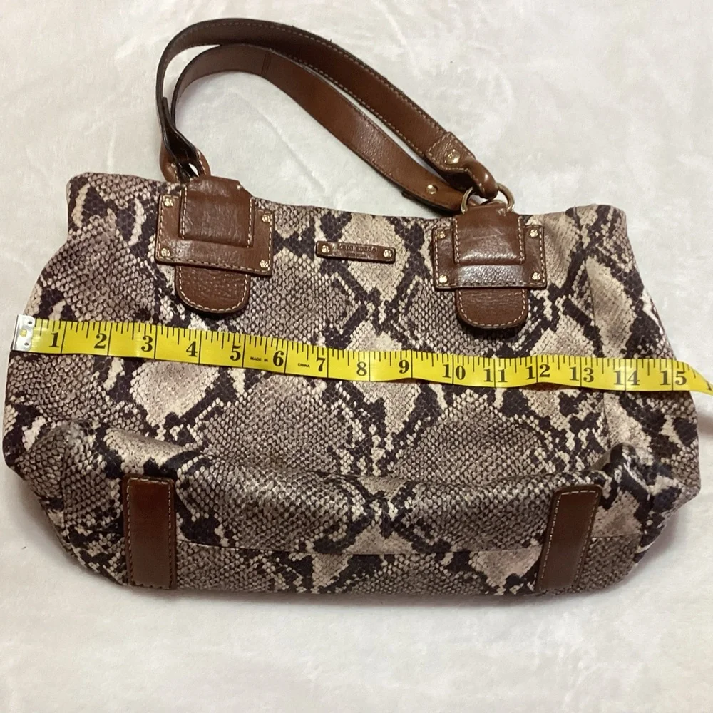 Kate Spade New York Snakeskin/Python Print Tote Bag - PXRU0584 Tan/Brown - Picture 10 of 16